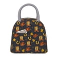 thumbnail image 1 of Balery Wild West Golden Horseshoe Bolsa de Almuerzo para Mujeres, Caja de Almuerzo, Bolsa de Almuerzo Pequeña Impermeable, Tote de Almuerzo Reutilizable con Gran Capacidad, 1 of 6