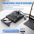 thumbnail image 3 of USB3.0 TYPE Multifunction External Mobile Drive CD DVD Burner, SD Card, U Disk Player Read Speed CD Rom 24X CD-RW, 3 of 6