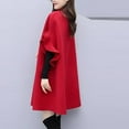 thumbnail image 4 of Summer Savings Clearance yoeyez Trench Coats for Women Fashion Women Work Solid Vintage Winter Office Sleeveless Button Woolen Jacket Coat Gabardinas Para Mujer Elegantes, 4 of 6