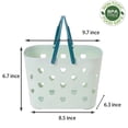 thumbnail image 5 of Plastic Storage Baskets with Handles,Portable Shower Caddy Tote Plastic Storage Basket Box Organizer Bin for Bathroom, Pantry, Kitchen, College Dorm, Garage, 5 of 7