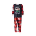 thumbnail image 2 of Nituyy Christmas Family Matching Pajamas Set Cute Santa Print Tops and Pants Pajama PJS Sets Sleepwear for Family, 2 of 10