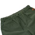 thumbnail image 4 of SWSMCLT Men's Lightweight Cargo Shorts Work Utility Shorts Outdoor Shorts Mid Rise Pocket Elastic Cotton Casual Army Green Large, 4 of 4