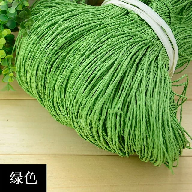 500g Summer Raffia Yarn Crochet Natural Paper Straw Threads Handcrafts For DIY Knitting Hat Handbag Purse Basket Rattan Material