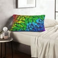 thumbnail image 6 of Honeii Rainbow Butterflies Pattern Decorative Throw Pillow Case - Elevate Your Couch, Sofa, or Bed with Stylish Home Decor-14"x20", 6 of 6