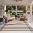 thumbnail image 4 of Safavieh Courtyard Caroline Striped Indoor/Outdoor Area Rug, Gray/Bone, 8' x 11', 4 of 16