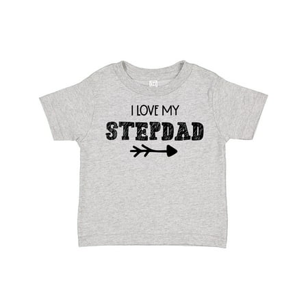 

Inktastic I Love My Stepdad with Arrow Gift Toddler Boy or Toddler Girl T-Shirt