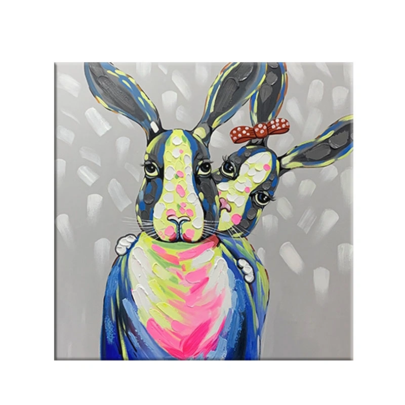Abstract Rabbit Painting
