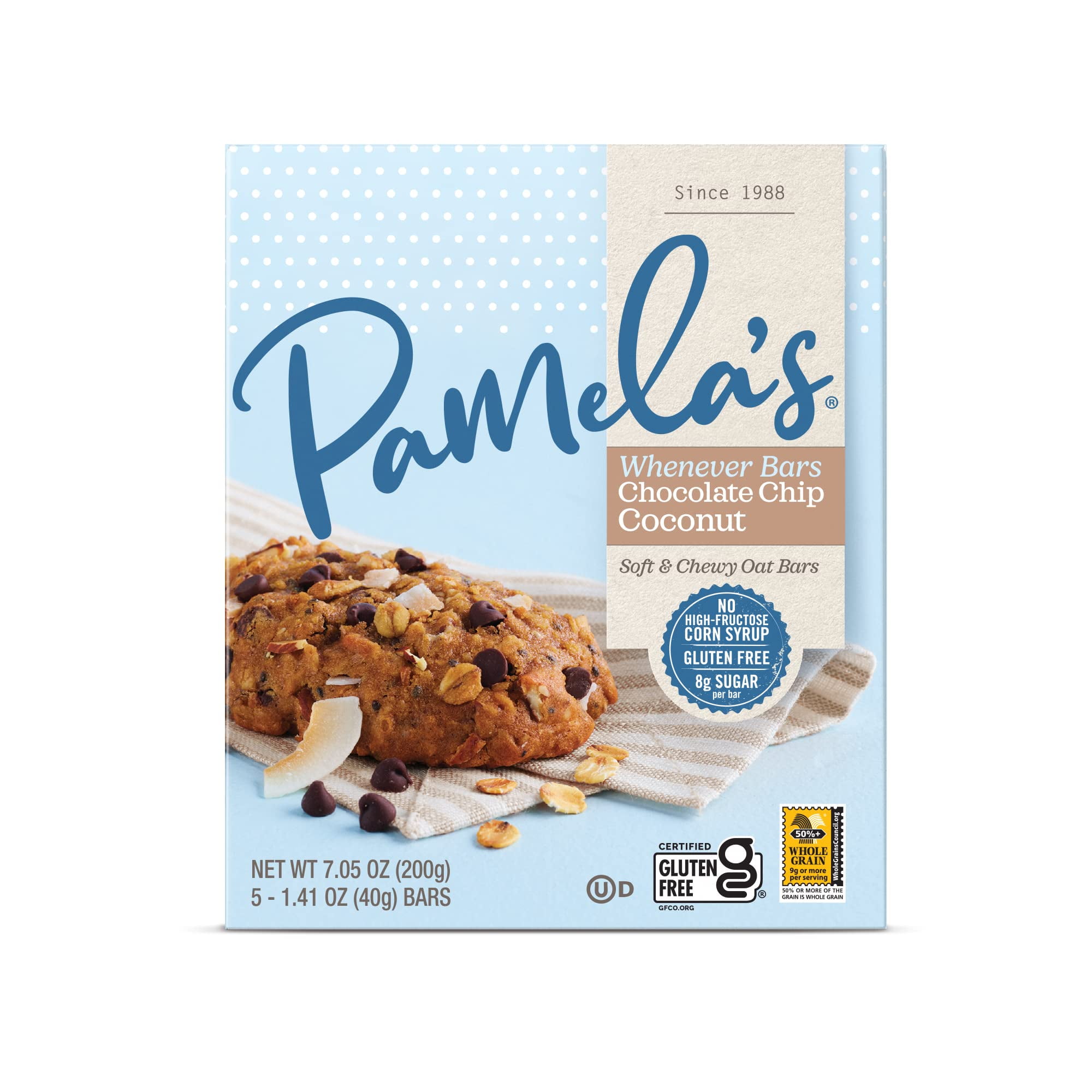 Pamela's Oat Chocolate Chip Coconut Bars (6x5 CT)6