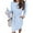 A-Lightblue, variant on UVN Fall Dresses for Women Striped T Shirt Dress Casual Midi Dress Long Sleeve Sundress with Pockets