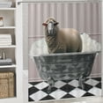 thumbnail image 6 of Orinice Surreal Sheep Bathroom Decor Set Colorful Luxurious Graphic Print Polyester Fabric Fashion Shower Curtain with Hooks 60x72, 6 of 7