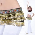 thumbnail image 2 of Accesorios de disfraz de bufanda de cadera con cinturón de para danza del vientre de mujer Negro Hugo Cinturón para danza del vientre, 2 of 8