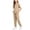 .Beige, variant on Agkizg Girls 2 Piece Summer Sportswear Set Solid Color Short Sleeve Round Neck Top and Elastic Waist Pants Casual Athletic Wear for Kids