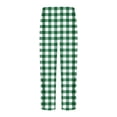 thumbnail image 3 of Htigea Mens Pajama Pants Plaid Lounge Pants Pj Bottoms with Pockets Drawstring Elastic Waistband Green,S, 3 of 3