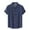 Navy, variant on cfhntfmh Men's Button down Shirts Polka Dots Short Sleeve Lapel Tops Summer Bigh and Talls Casual Beach Shirts