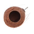 thumbnail image 3 of Cueva colgante de cáscara de coco para hámster, nido creativo para dormir para hámster, ardillas y pájaros (diámetro aleatorio), 3 of 7