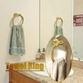 thumbnail image 4 of 4Pcs Gold Bathroom Accessories Set, Brushed Gold Bathroom Hardware with Toilet Paper Holder,Towel Ring & Robe Hooks,Wall Mounted Stainless Steel Bathroom Hardware for Modern Home, 4 of 7