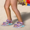 thumbnail image 3 of Sandalias Disney Frozen con iluminación LED azul lila para niña, talla 9, 3 of 6