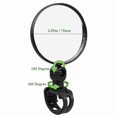 thumbnail image 2 of Wide Angle Adjustable Bike Mirrors, 360 Rotatable Cycling Mirrors for Handlebars, Durable Nylon Resin Bicycle Accessories, 2 of 5