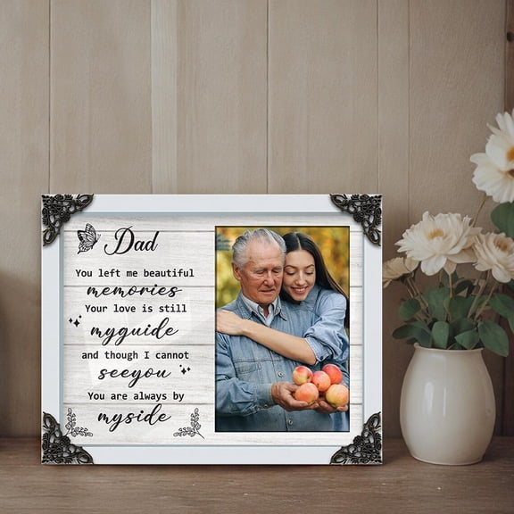 Personalized Dad Memorial Photo Frame, In Loving Memory Keepsake Gift, 5x7 or 4x6 Picture Frame, Dad Remembrance Memorial Gift