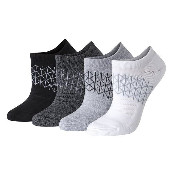Hanes Women's Absolute Comfort Super No-Show Socks, 4-Pack, Size 5-9