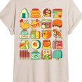 thumbnail image 3 of Instant Message - Japanese Snacks - Juniors Oversized Graphic T-Shirt, 3 of 6