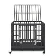 thumbnail image 2 of 42 Heavy Duty&Indestructible Dog Crate Kennel for Large Dogs-3-Door Secure Pet Cage with Locking Wheels,Removable Pan&Chew-Proof Design-Indoor/Outdoor Anxiety Relief Solution for Medium to XL Breeds, 2 of 11