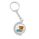 thumbnail image 1 of Pescado bola China Hong Kong Giratorio, llavero anillo llavero, 1 of 3