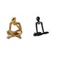 thumbnail image 1 of Estatua De Pensador Abstracto, Escultura Decorativa, Adorno Para Mesa, Sala De Estar, Estantería De Oficina, Armario, Dormitorio, Chimenea., 1 of 8