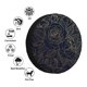thumbnail image 4 of Fotbe Copper-Gold Gloss Outline Rose Funda de Llanta de Repuesto con Estampado, Engrosada, Ajuste Universal para Jeep, Remolque, RV, SUV, Camión-15 inch, 4 of 6