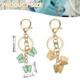 thumbnail image 2 of Uxcell Butterfly Charm, Enameled Keychain Cute Butterfly Pendant Keyring Purse Bag Accessories Lake Blue, 2 of 7