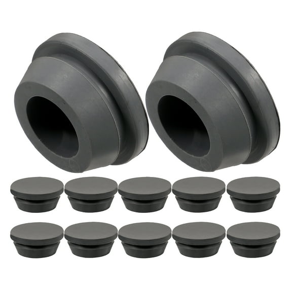 Parvistic 12pcs Rubber Hole Plug Air Conditioning Drain Plug Unit Drain Hole Plug