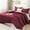Burgundy, variant on Burgundy Red Comforter Set Twin/Twin XL Size, 2 Pieces Lightweight Solid Bedding Comforter Set, All Season Fluffy Bed Set (66x90In Comforter & 1 Pillowcase)