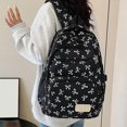 thumbnail image 5 of Clearance！！！3 Piece Bow Print Backpack Set, Lightweight Adjustable Straps Lightweight, Nylon Multi Compartment Bookbag, Cute Aesthetic Laptop Daypack for Back to School Travel Daily Use, 5 of 7