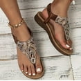 thumbnail image 4 of Women's Flat Summer Sandals: with Adjustable Ankle Strap & Comfortable Open-toe design, 4 of 13