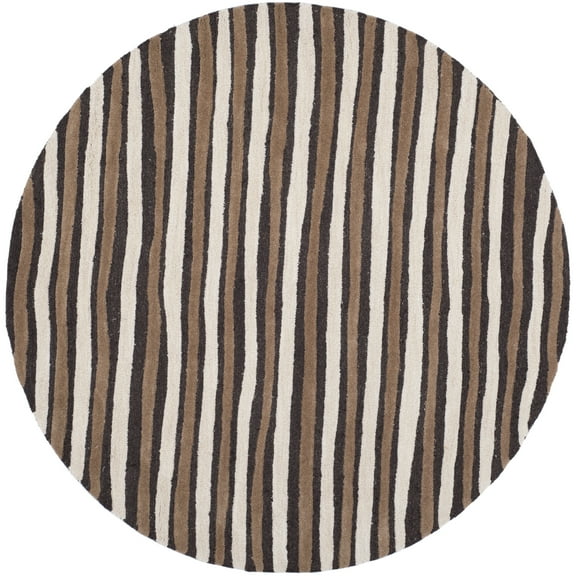 SAFAVIEH Martha Stewart MSR3619B Tilled Soil Brown Rug