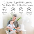 Crane USA 1.2 Gallon 2in1 Ultrasonic Cool Mist Top Fill Humidifier