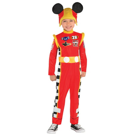 Suit Yourself Mickey and the Roadster Racers Mickey Mouse Costume for Toddler Boys, Includes Jumpsuit and