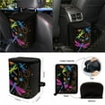 thumbnail image 4 of Yuyamidu Hippie Dragonfly Car Seat Covers Full Set Flower Auto Steering Wheel Cover Seat Belt Pads Coasters Trash Bin Hanging Storage Bag Cup Holders Rearview Mirror Cover Key Ring 15 PCS, 4 of 7