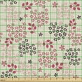 thumbnail image 2 of Ambesonne Vintage Fabric by the Yard Upholstery, Pastel Flowers Leaves, 1 Yard, Pink Beige Purple, 2 of 5