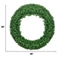 thumbnail image 2 of Costway 48'' Pre-lit Cordless Artificial Christmas Wreath 714 Tips w/ 200 LED Light&Timer, 2 of 9