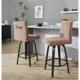 thumbnail image 5 of LumiSource Hank 26" Fixed-Height Counter Stool - Set of 2, 5 of 10
