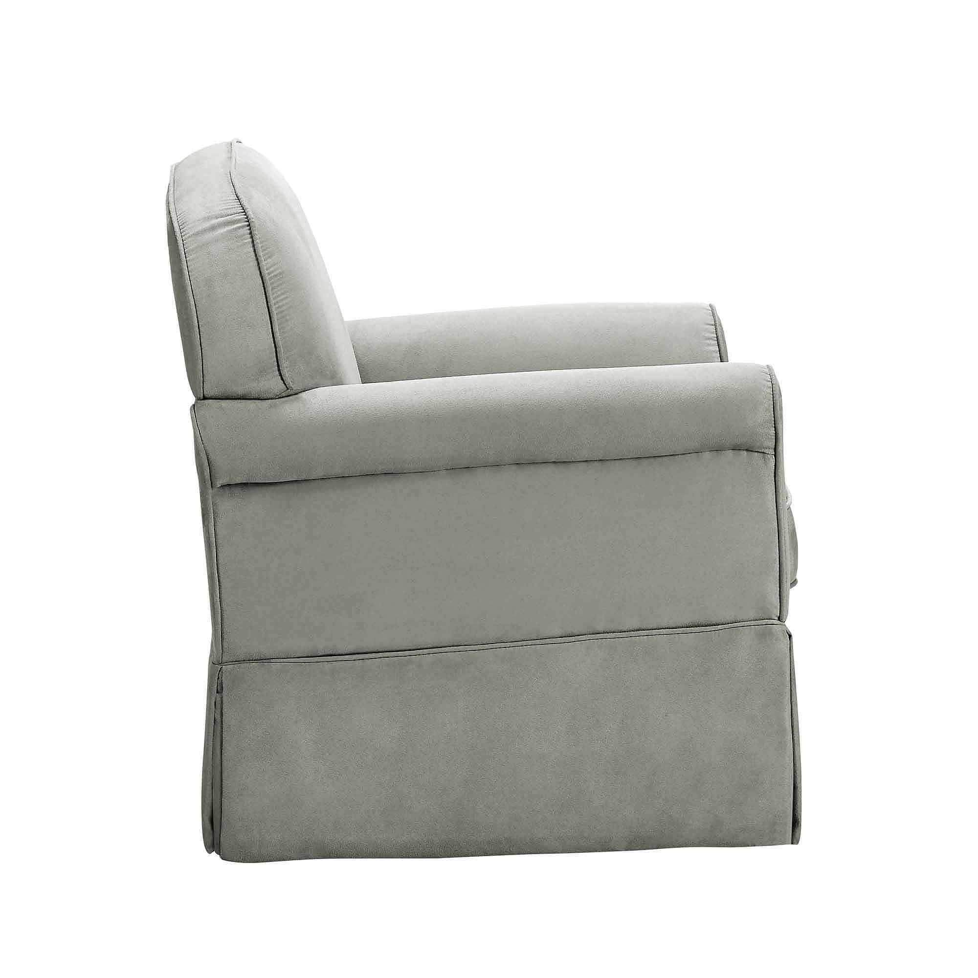 baby relax evan swivel glider and ottoman gray