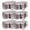 Clear-6 Pcs, variant on Poly Bags Jelly Pink 4 Pcs Moving Storage Totes