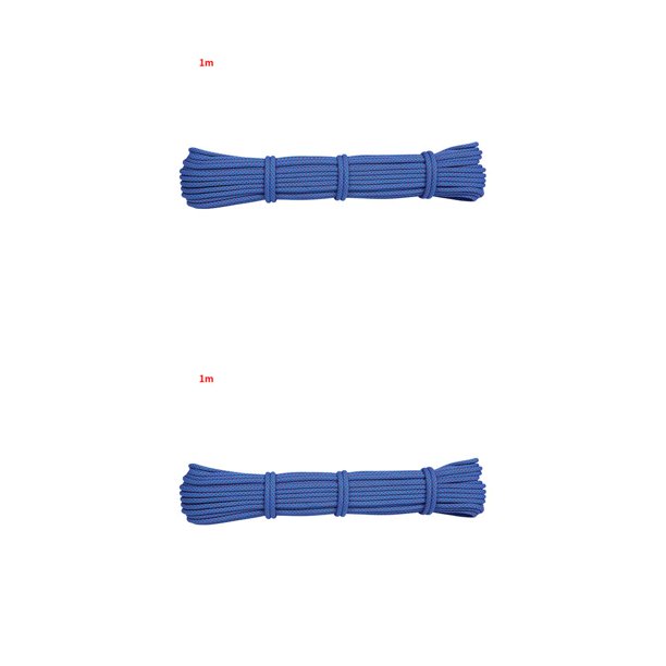 Toystoory Cuerda de escalada portátil Cuerda de descenso antideslizante de 6 mm Accesorio de supervivencia para actividades al aire libre, 1 m, azul Azul 1M 2piezas Toystoory CBP155624