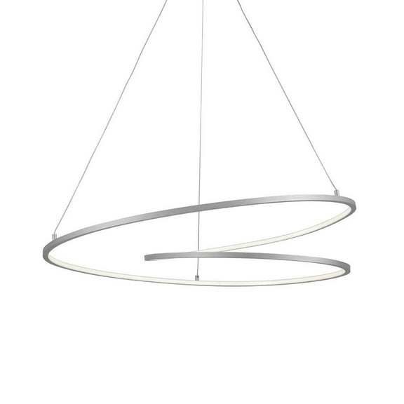 PD11132-AS-Kuzco Lighting-Twist - 59W LED Pendant-7.88 Inches Tall and 32 Inches Wide-Antique Silver Finish