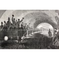 thumbnail image 2 of Trial Run Of Train In London Underground In 1862. From El Museo Universal Published Madrid 1862. Poster Print, 2 of 4