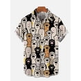 thumbnail image 2 of Camisa casual con estampado de gato lindo para hombre, camisa de manga corta clásica con impresión 3D para uso diario, camisas hawaianas de moda para mujeres Hrajuku, 2 of 5