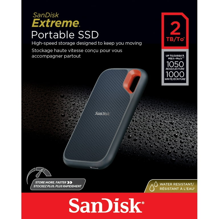 Amazon.com: SanDisk Extreme Portable 2TB USB 3.2 Gen 2 Type
