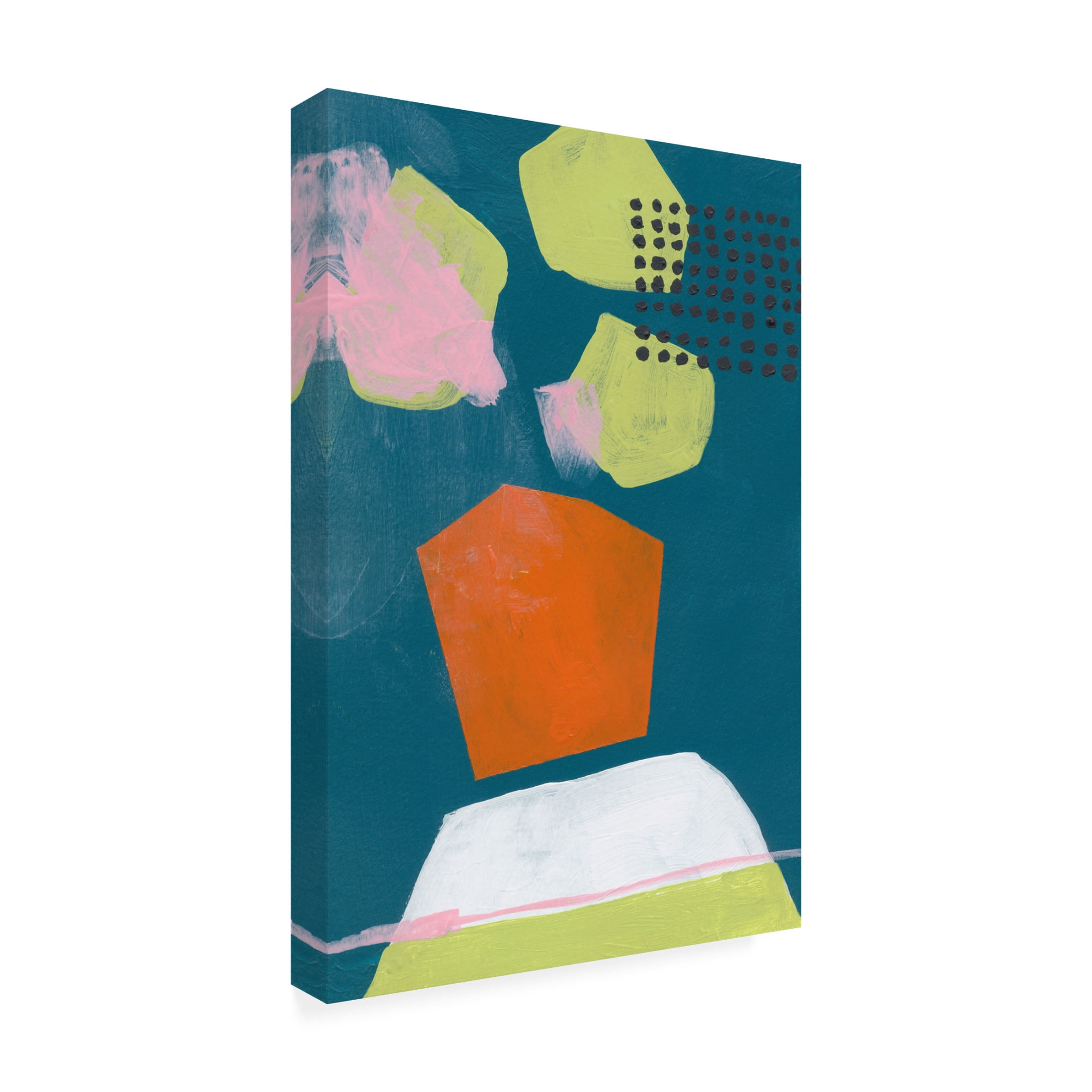 Canvas Wall Art - Bronwyn Baker 'Flower Pot' Wall Art for Living Room, Bedroom, or Office Décor by Trademark Fine Art - 12 x 19 Inches