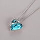 thumbnail image 3 of Collar De Corazón De Amor, Collar Con Colgante De Corazón De Cristal Para Mujer, Regalos De Joyería Para Mujer Methold AP007558-02, 3 of 6